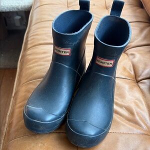 Hunter Kids Navy Rain Boots